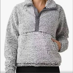 Prana Grey Polar Escape Snap Up Size XS